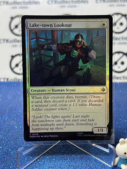 2026 MAGIC THE GATHERING THE HOBBIT LAKE-TOWN LOOKOUT # C 0018 FOIL TCG CARD