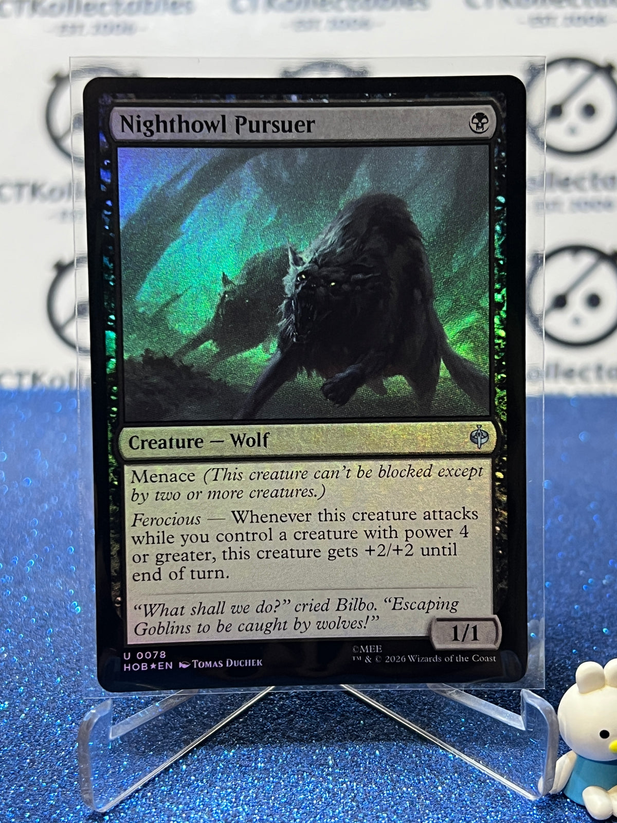 2026 MAGIC THE GATHERING THE HOBBIT NIGHTHOWL PURSUER # C 0078 FOIL TCG CARD