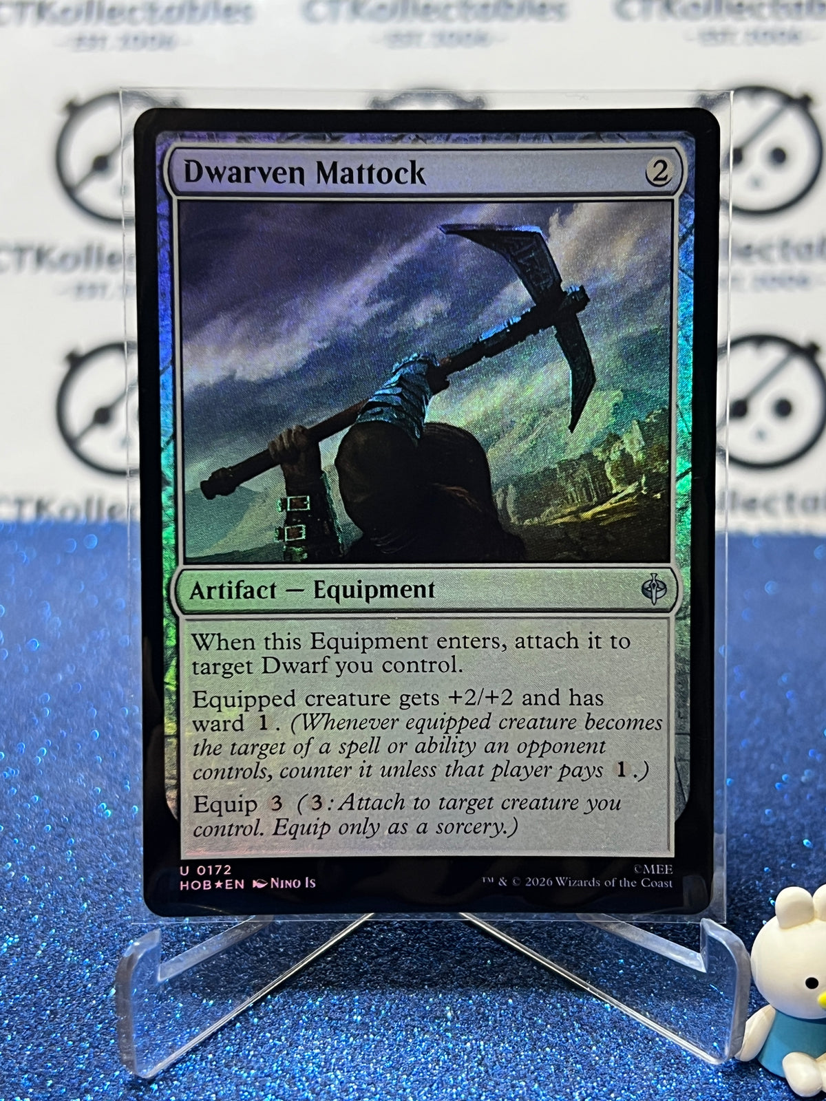 2026 MAGIC THE GATHERING THE HOBBIT DWARVEN MATTOCK # C 0172 FOIL TCG CARD