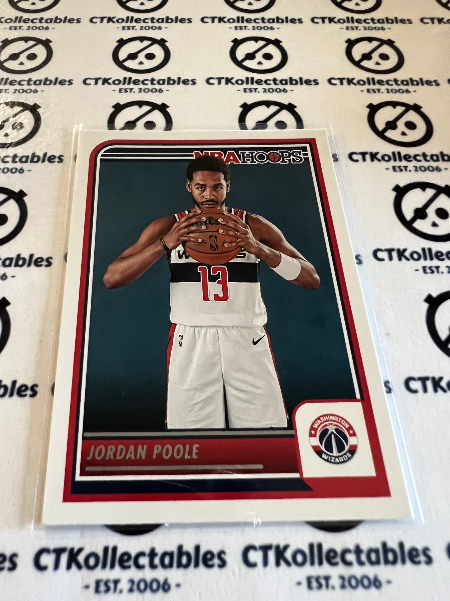 2023-24 Panini NBA HOOPS Base #137 Jordan poole Wizards