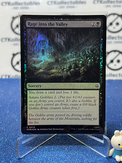 2026 MAGIC THE GATHERING THE HOBBIT RAGE INTO THE VALLEY # C 0079 FOIL TCG CARD