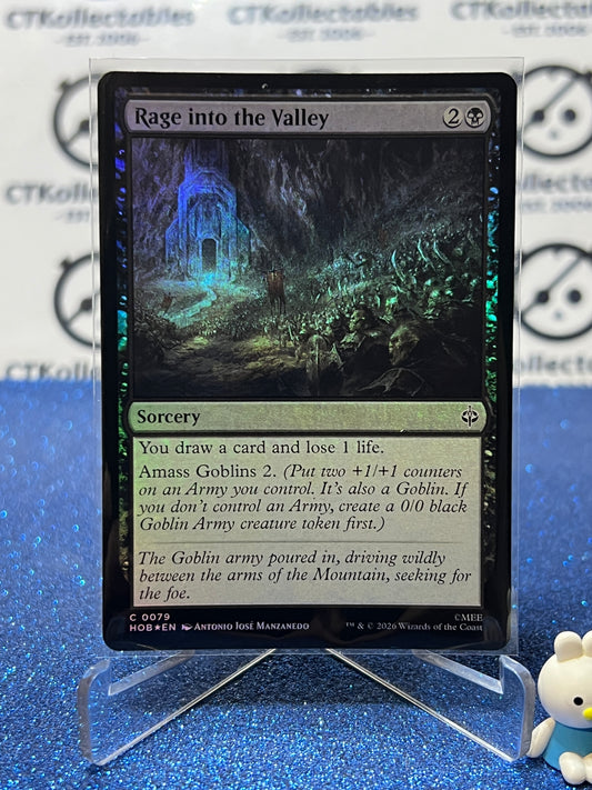 2026 MAGIC THE GATHERING THE HOBBIT RAGE INTO THE VALLEY # C 0079 FOIL TCG CARD