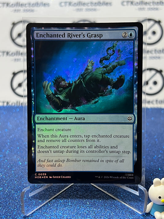 2026 MAGIC THE GATHERING THE HOBBIT ENCHANTED RIVER'S GRASP # C 0039 FOIL TCG CARD
