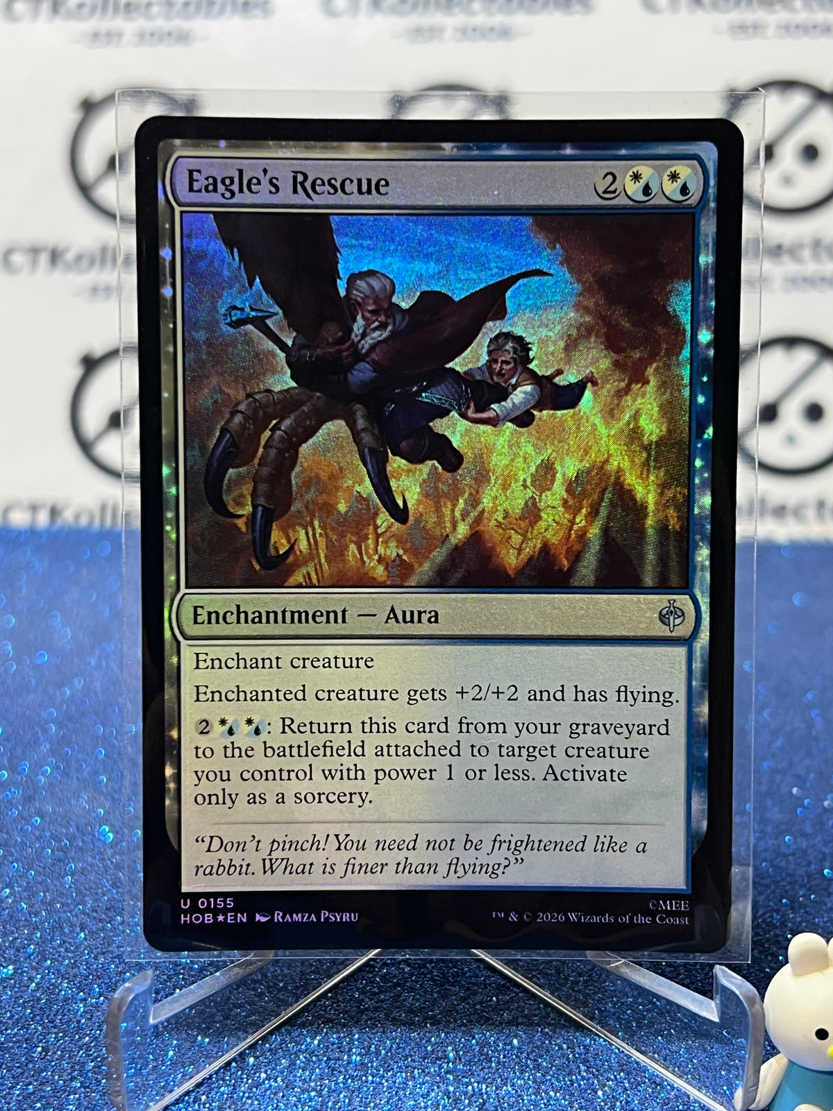 2026 MAGIC THE GATHERING THE HOBBIT EAGLE'S RESCUE # C 0155 FOIL TCG CARD