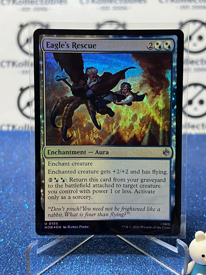 2026 MAGIC THE GATHERING THE HOBBIT EAGLE'S RESCUE # C 0155 FOIL TCG CARD