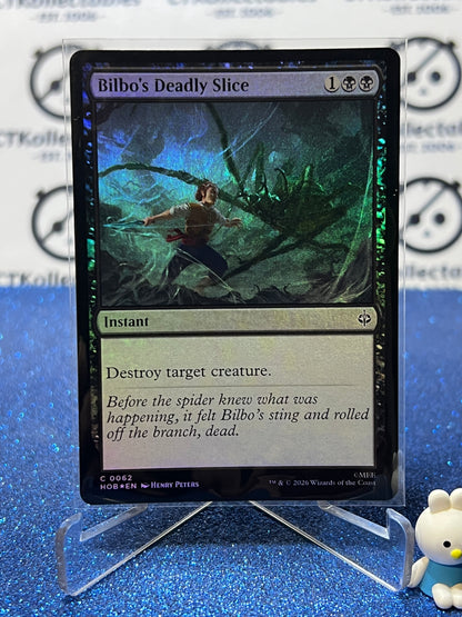 2026 MAGIC THE GATHERING THE HOBBIT BOLBO'S DEADLY SLICE # C 0062 FOIL TCG CARD