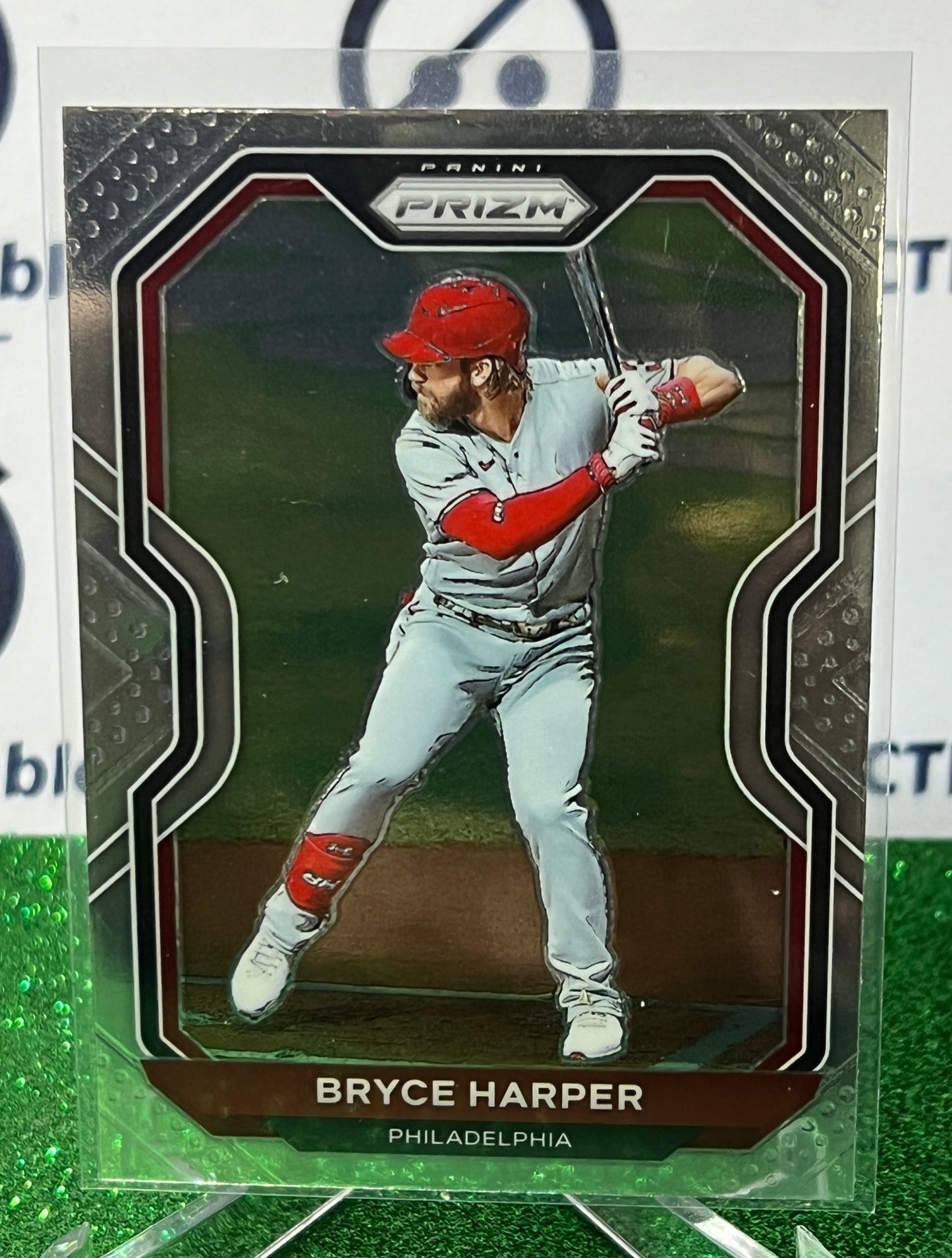 2021 PANINI PRIZM BRYCE HARPER # 187 PHILADELPHIA PHILLIES BASEBALL CARD