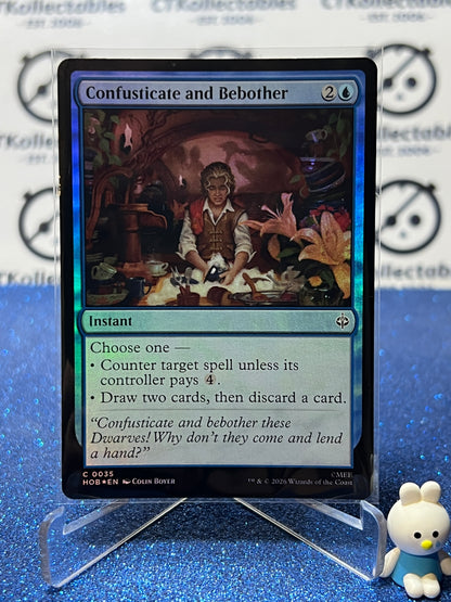 2026 MAGIC THE GATHERING THE HOBBIT CONFUSTICATE AND BEBOTHER # C 0035 FOIL TCG CARD