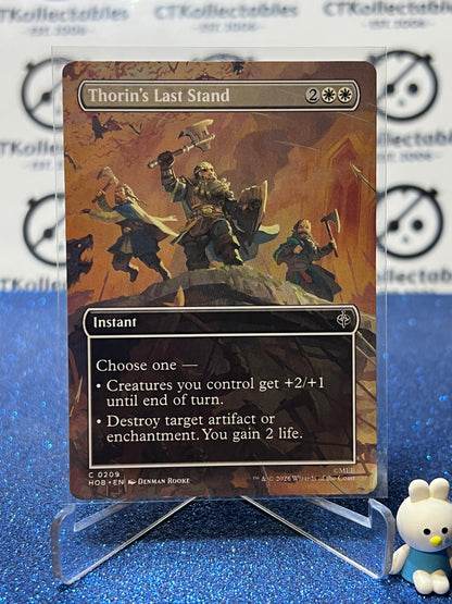 2026 MAGIC THE GATHERING THE HOBBIT THORIN'S LAST STAND # U 0209 BORDERLESS NON-FOIL TCG CARD
