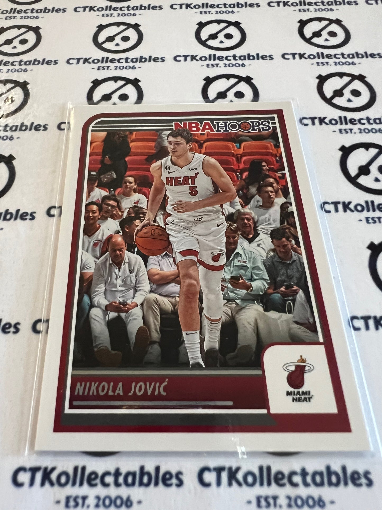 2023-24 Panini NBA HOOPS Base #156 Nikola Jovic Heat