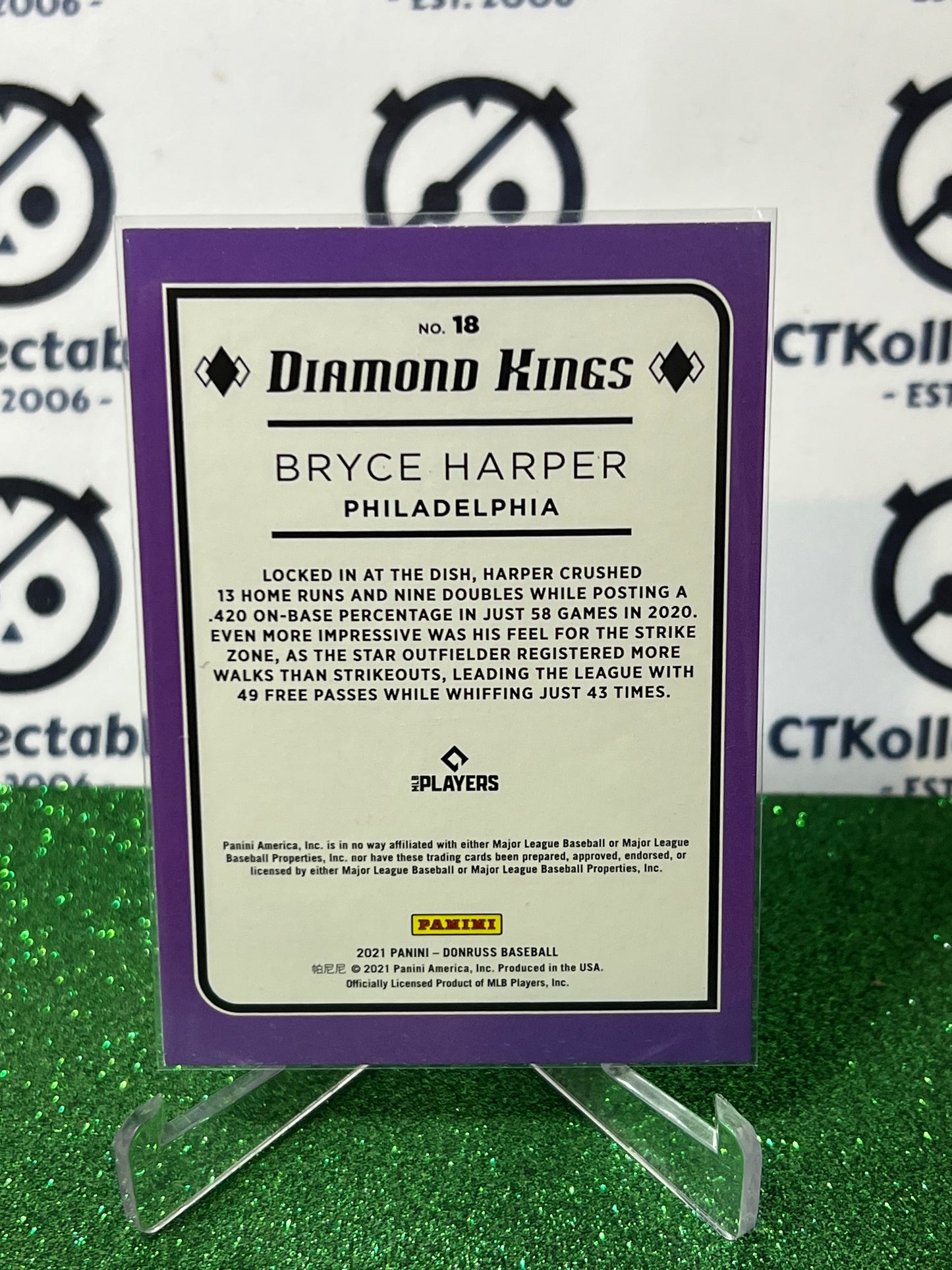 2021 PANINI DIAMOND KINGS BRYCE HARPER # 18 PHILADELPHIA PHILLIES BASEBALL CARD
