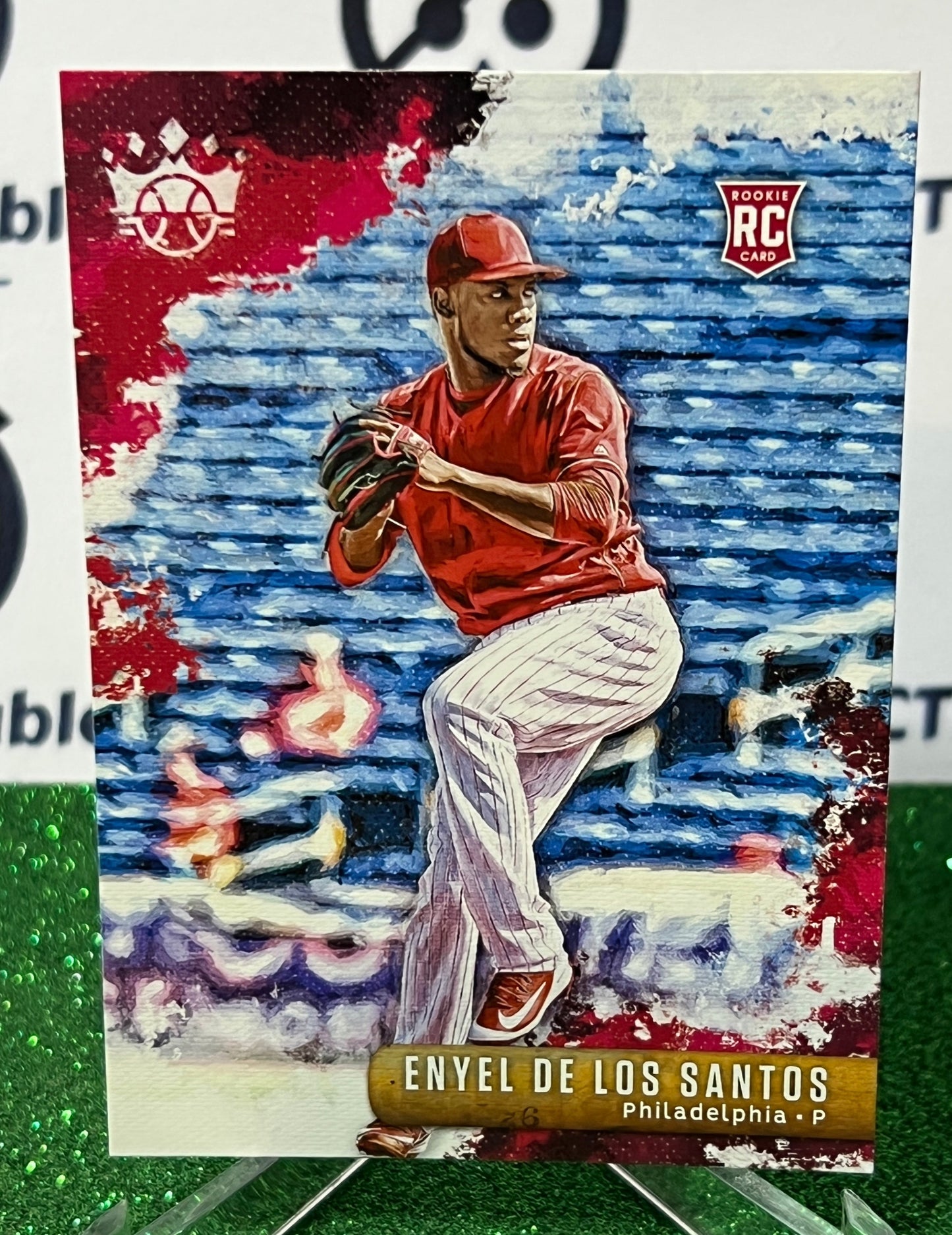 2019 PANINI DIAMOND KINGS ENYEL DE LOS SANTOS # 31 ROOKIE PHILADELPHIA PHILLIES BASEBALL CARD