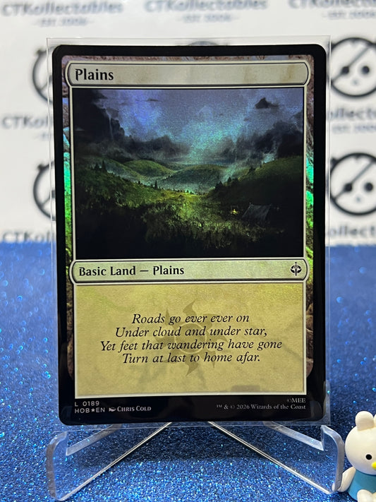 2026 MAGIC THE GATHERING THE HOBBIT PLAINS # L 0189 FOIL TCG CARD