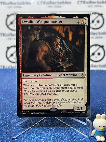 2026 MAGIC THE GATHERING THE HOBBIT DWALIN, WEAPONMASTER # R 0154 NON-FOIL TCG CARD