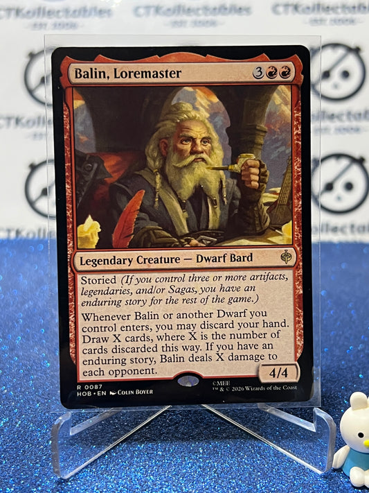 2026 MAGIC THE GATHERING THE HOBBIT BALIN, LOREMASTER # R 0087 NON-FOIL TCG CARD