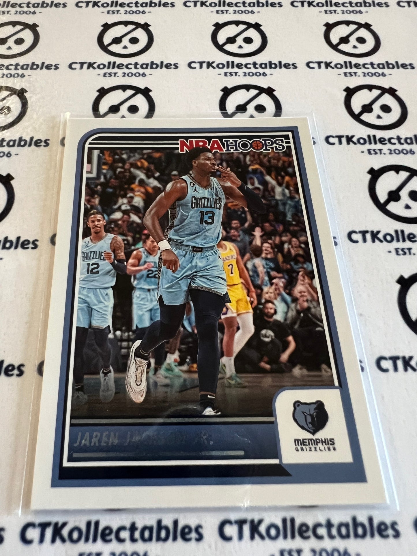 2023-24 Panini NBA HOOPS Base #190 Jaren Jackson JR. Grizzlies