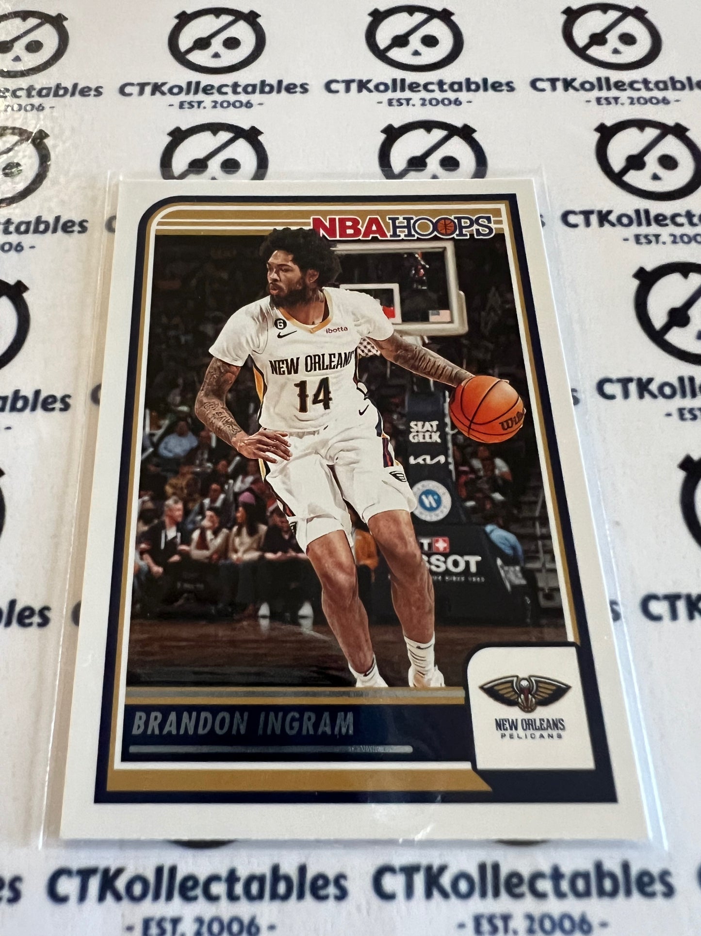 2023-24 Panini NBA HOOPS Base #214 Brandon Ingram Pelicans