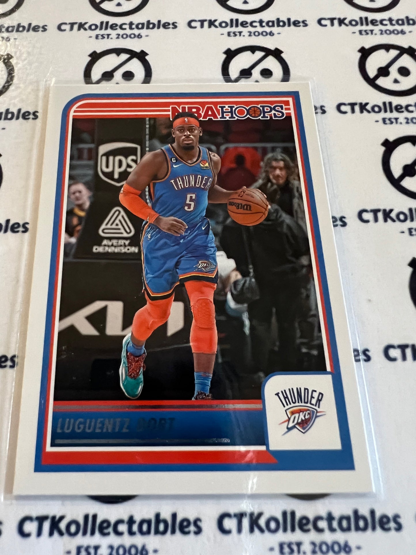 2023-24 Panini NBA HOOPS Base #215 Luguentz Dort OKC Thunder