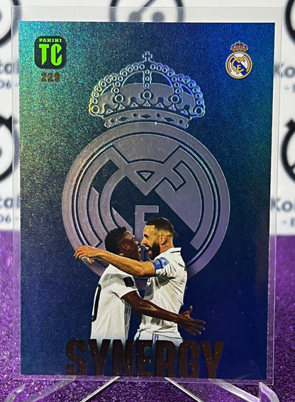 2023 PANINI TOP CLASS VINICIUS JR & BENZEMA # 229 SYNERGY FOOTBALL SOCCER CARD