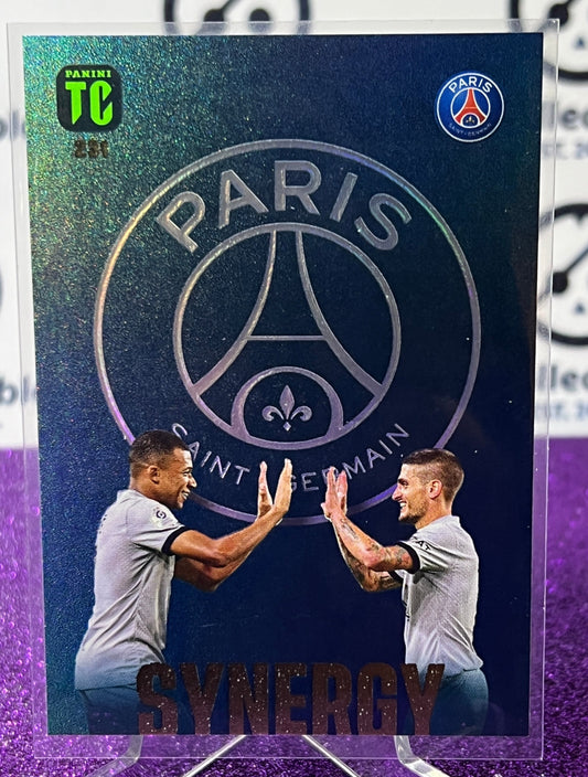 2023 PANINI TOP CLASS  MBAPPE & VERRATTI # 231  SYNERGY FOOTBALL SOCCER CARD