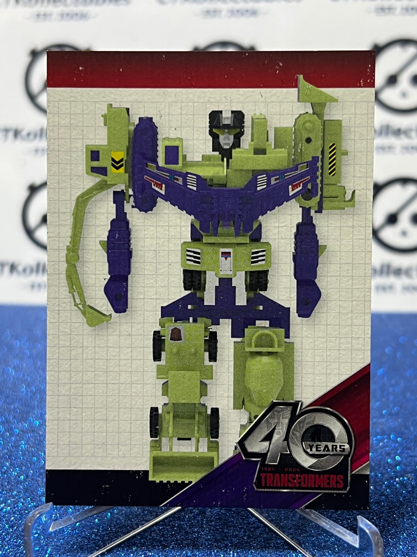 2024 TRANSFORMERS 40th ANNIVERSARY DEVASTATOR # 96 NON-FOIL NON-GLOSS TRADING CARD
