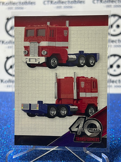 2024 TRANSFORMERS 40th ANNIVERSARY OPTIMUS PRIME # 97 NON-FOIL NON-GLOSS TRADING CARD