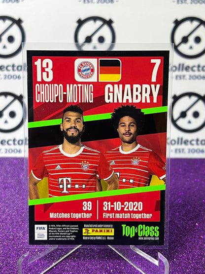 2023 PANINI TOP CLASS CHOUPO-MOTING & GNABRY # 234  SYNERGY FOOTBALL SOCCER CARD