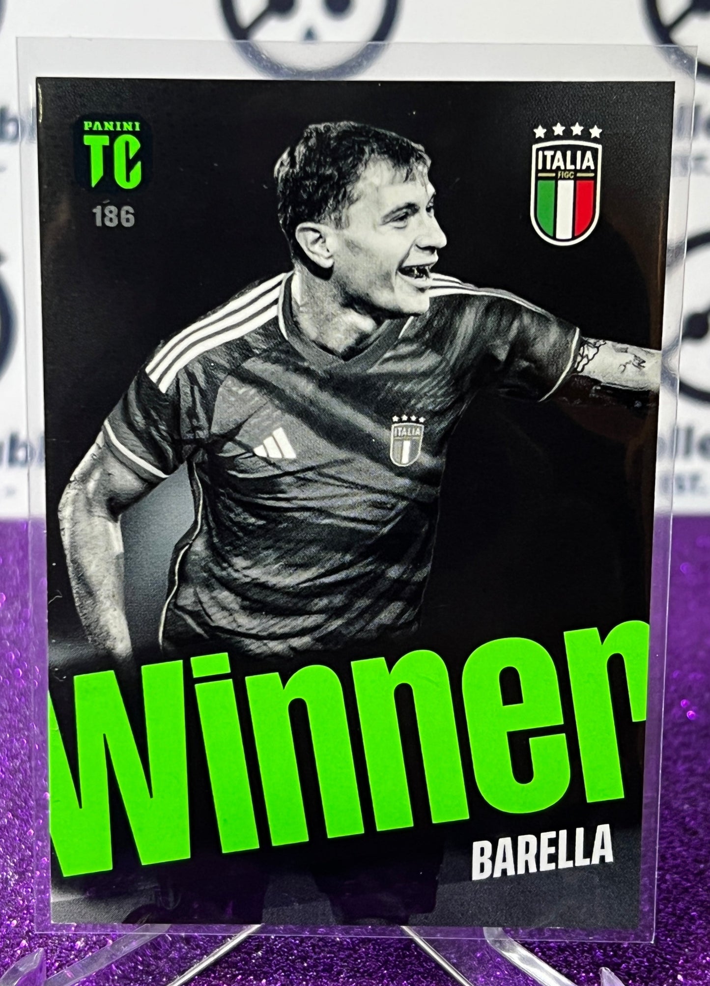 2023 PANINI TOP CLASS BARELLA # 186 WINNER  ITALY FOOTBALL SOCCER CARD