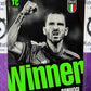 2023 PANINI TOP CLASS BONUCCI # 185 WINNER  ITALY FOOTBALL SOCCER CARD