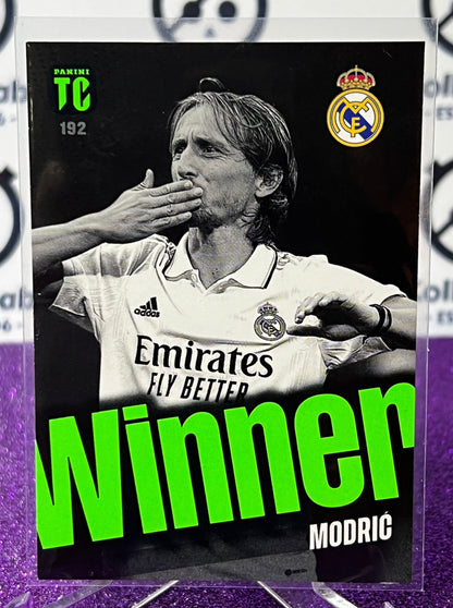 2023 PANINI TOP CLASS MODRICI # 192 WINNER  MADRID FOOTBALL SOCCER CARD
