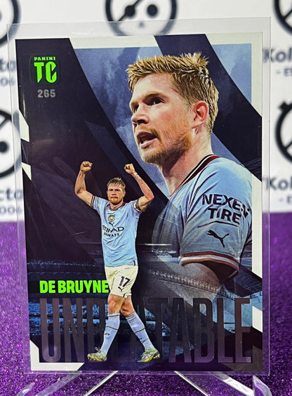 2023 PANINI TOP CLASS KEVIN DE BRUYNE # 265 UNBEATABLE MANCHESTER CITY SOCCER CARD