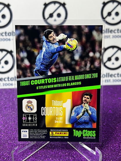 2023 PANINI TOP CLASS THIBAUT COURTOIS # 269 UNBEATABLE SILVER MADRID SOCCER CARD