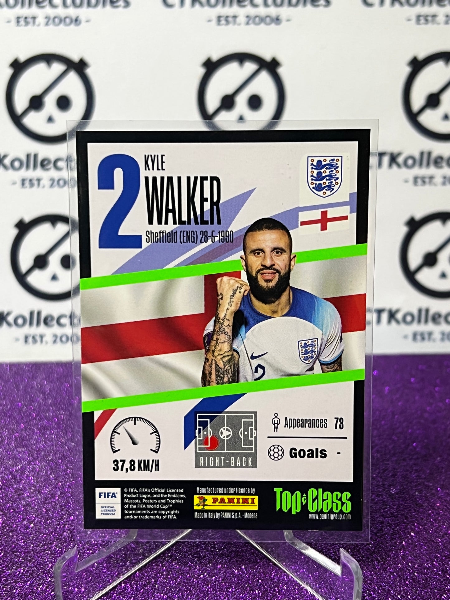 2023 PANINI TOP CLASS KYLE WALKER  # 140 SUPER  SONIC FOOTBALL SOCCER CARD