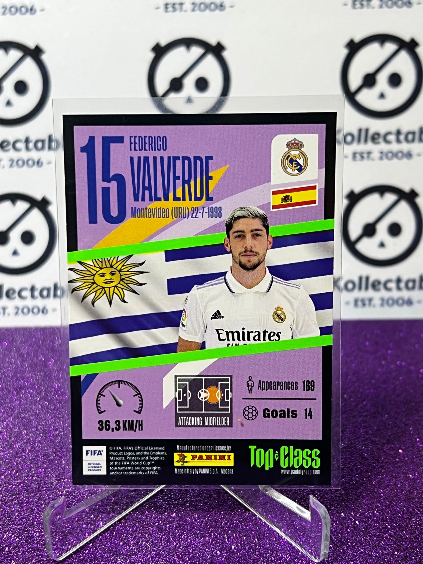 2023 PANINI TOP CLASS FEDERIGO. VALVERDE # 156 SUPER  SONIC FOOTBALL SOCCER CARD