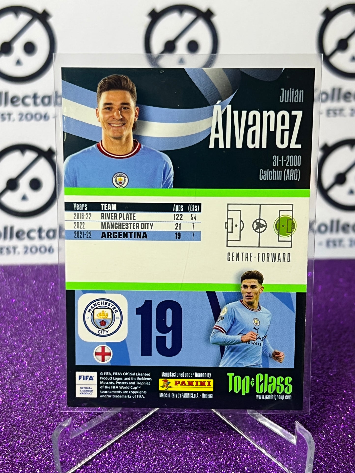 2023 PANINI TOP CLASS JULIAN ALVAREZ # 258 NEW SENSATION  FOOTBALL SOCCER CARD