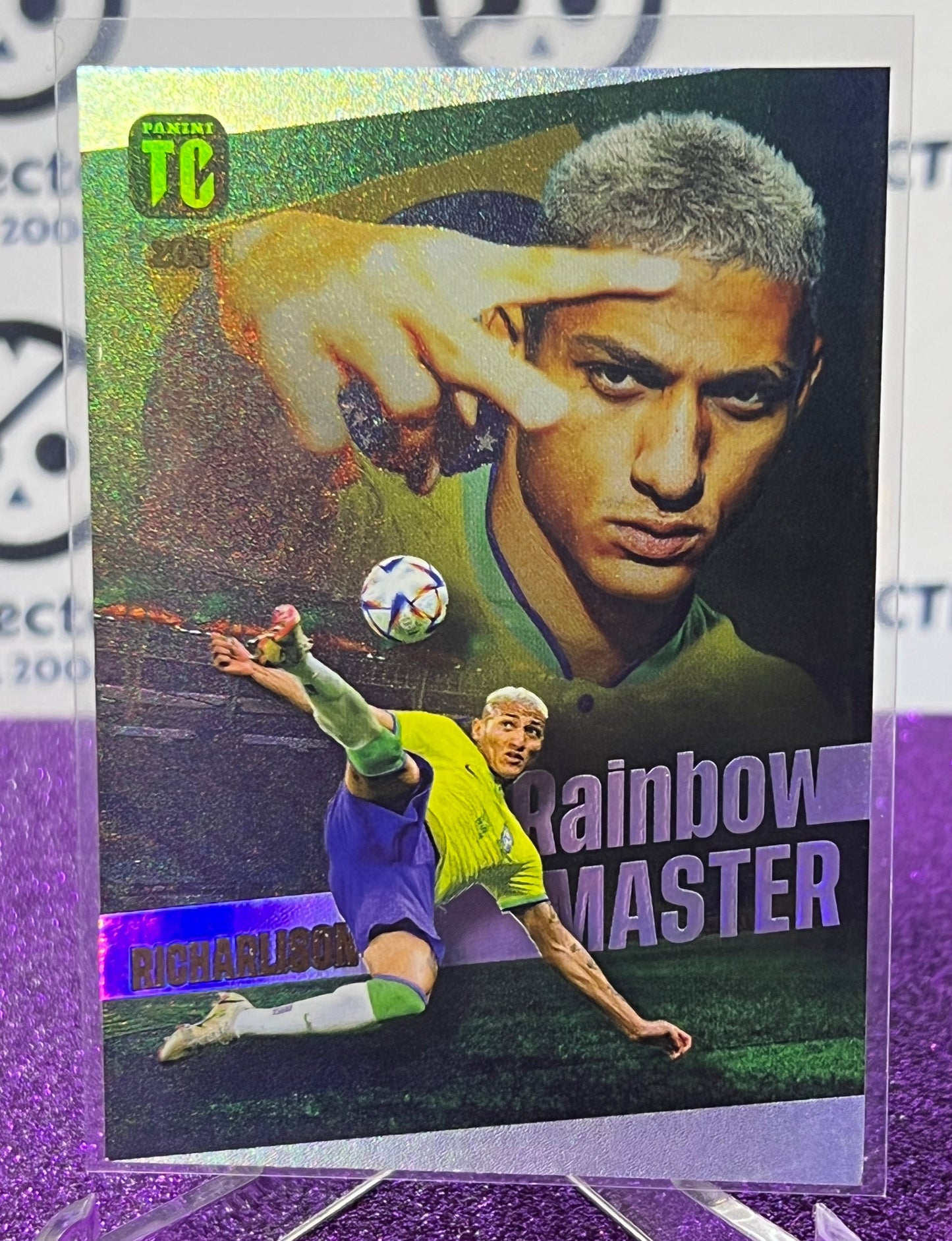 2023 PANINI TOP CLASS RICHARLISON # 203 RAINBOW MASTER  FOOTBALL SOCCER CARD