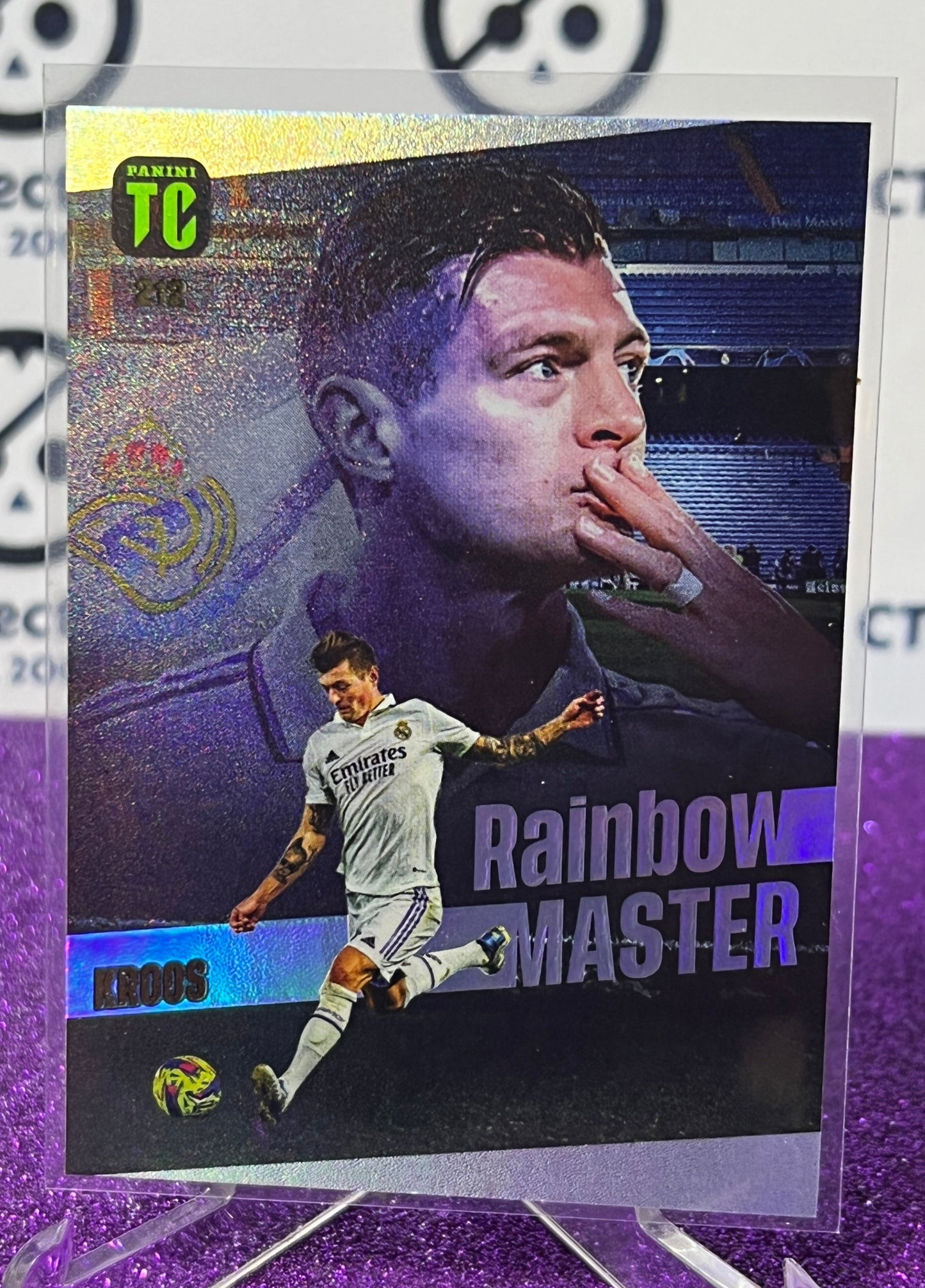 2023 PANINI TOP CLASS TONI KROOS # 212 RAINBOW MASTER  FOOTBALL SOCCER CARD