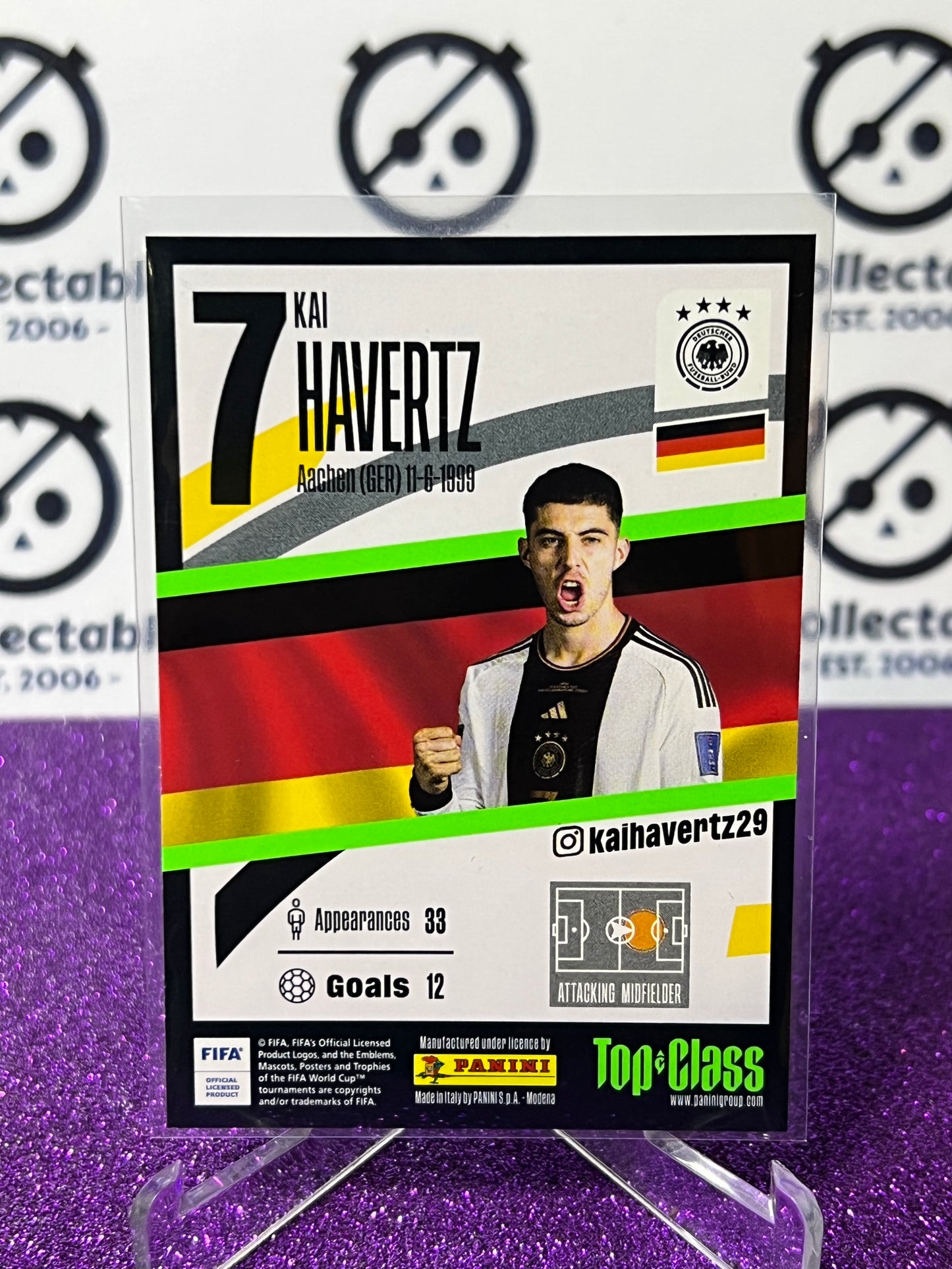 2023 PANINI TOP CLASS KAI HAVERTZ # 207 RAINBOW MASTER  FOOTBALL SOCCER CARD