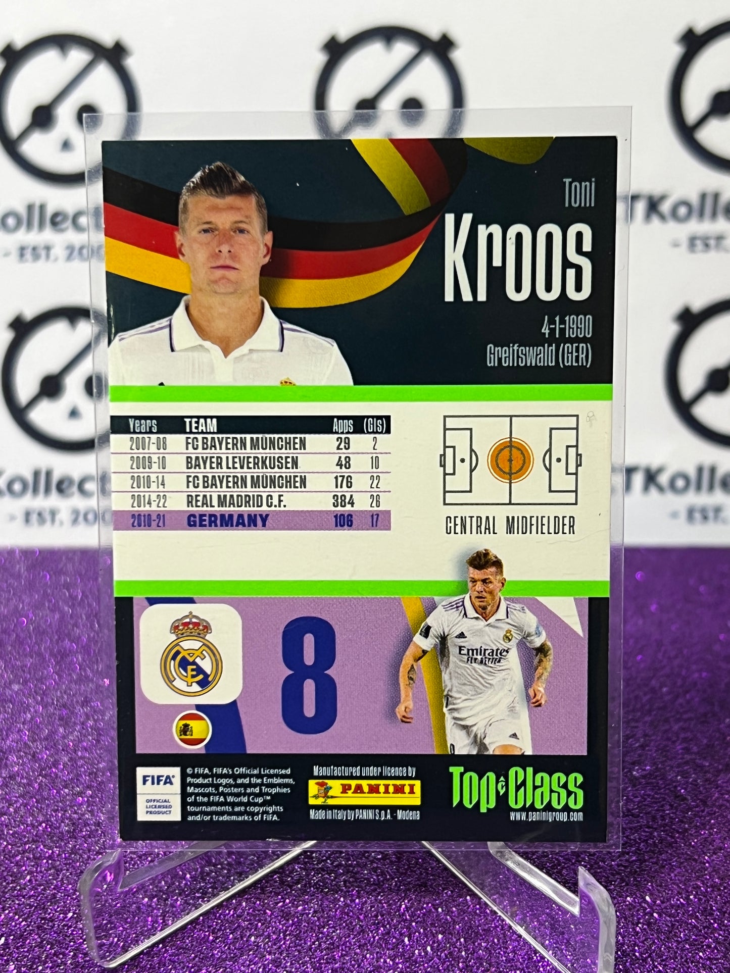 2023 PANINI TOP CLASS TONI KROOS # 246 MASTER CLASS  FOOTBALL SOCCER CARD