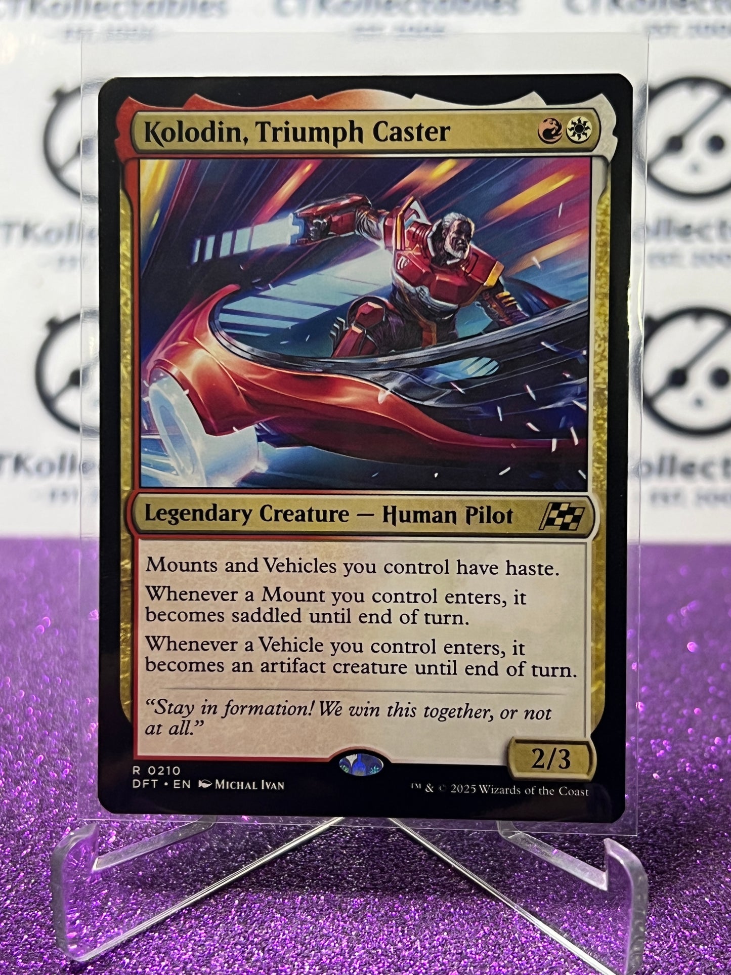 2025 MAGIC THE GATHERING AETHERDRIFT KOLODIN,TRIUMPH CASTER # R 0210 NON-FOIL LEGENDARY CREATURE CARD