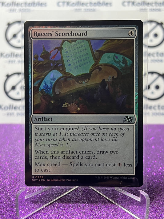 2025 MAGIC THE GATHERING AETHERDRIFT RACERS' SCOREBOARD # U 0239 FOIL ARTIFACT CARD