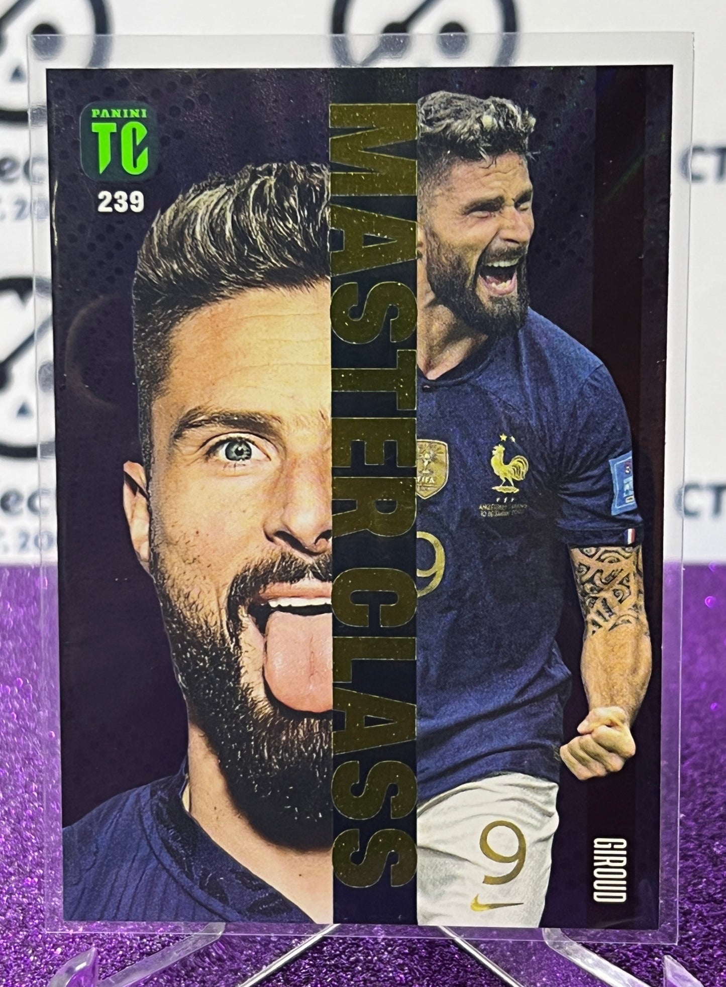 2023 PANINI TOP CLASS OLIVIER GIROUD # 239  MASTER CLASS  FOOTBALL SOCCER CARD