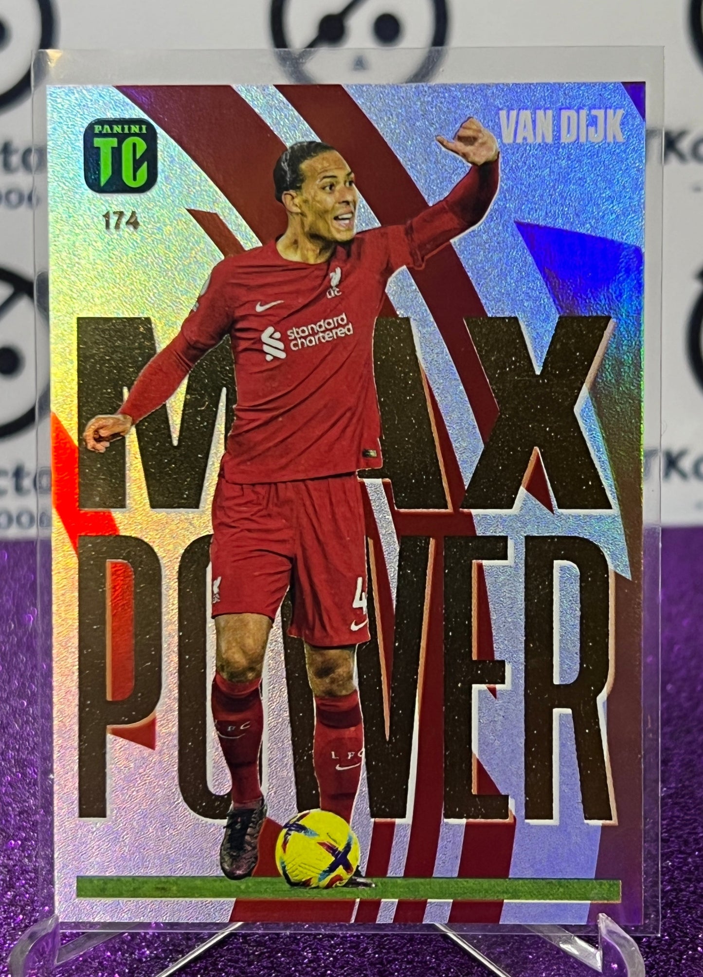 2023 PANINI TOP CLASS VIRGIL VAN DIJK # 174 MAX POWER  FOOTBALL SOCCER CARD