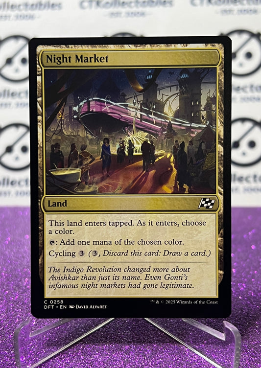 2025 MAGIC THE GATHERING AETHERDRIFT  NIGHT MARKET # C 0258 NON-FOIL LAND CARD