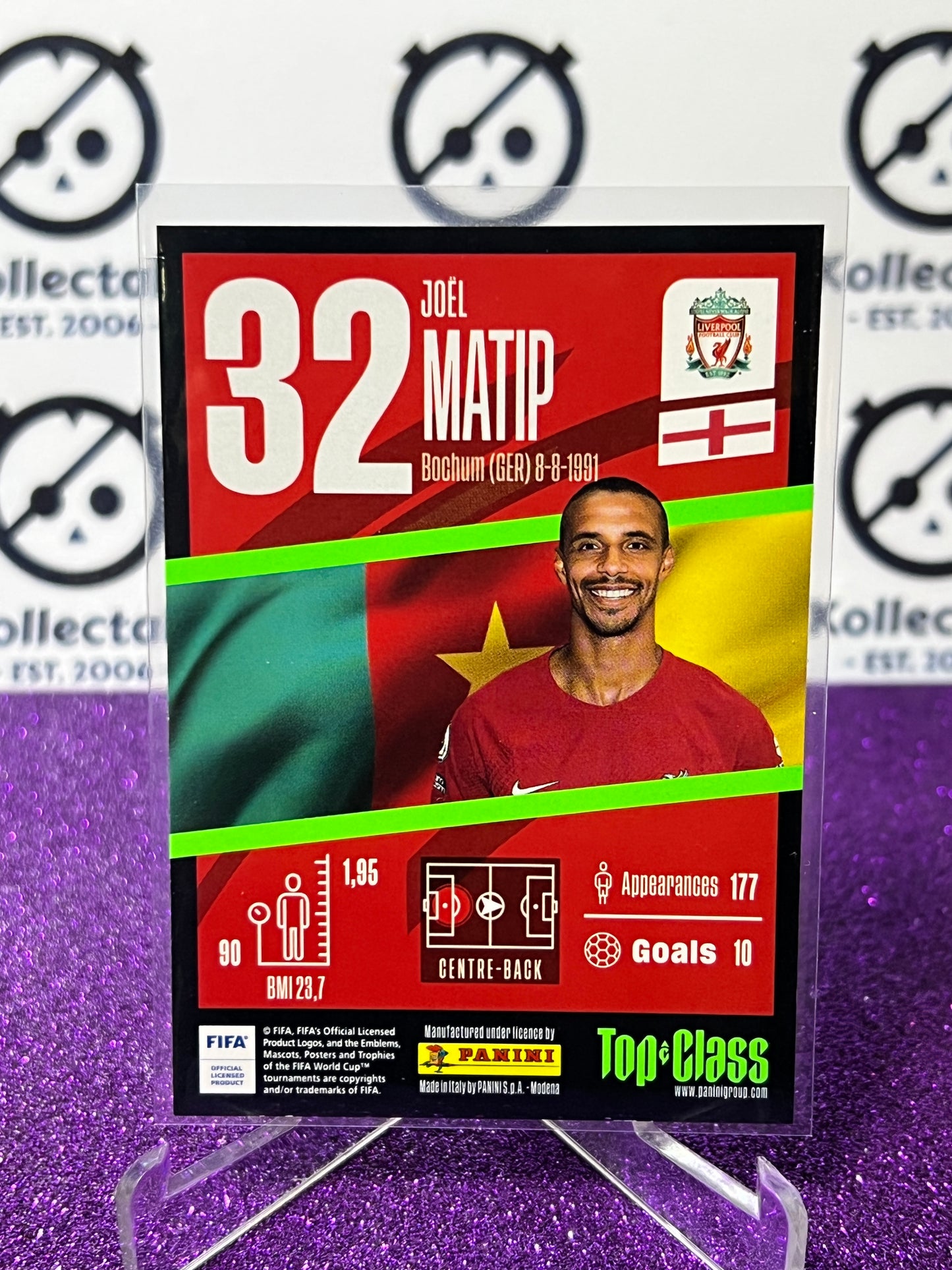 2023 PANINI TOP CLASS JOEL MATIP # 173 MAX POWER  FOOTBALL SOCCER CARD