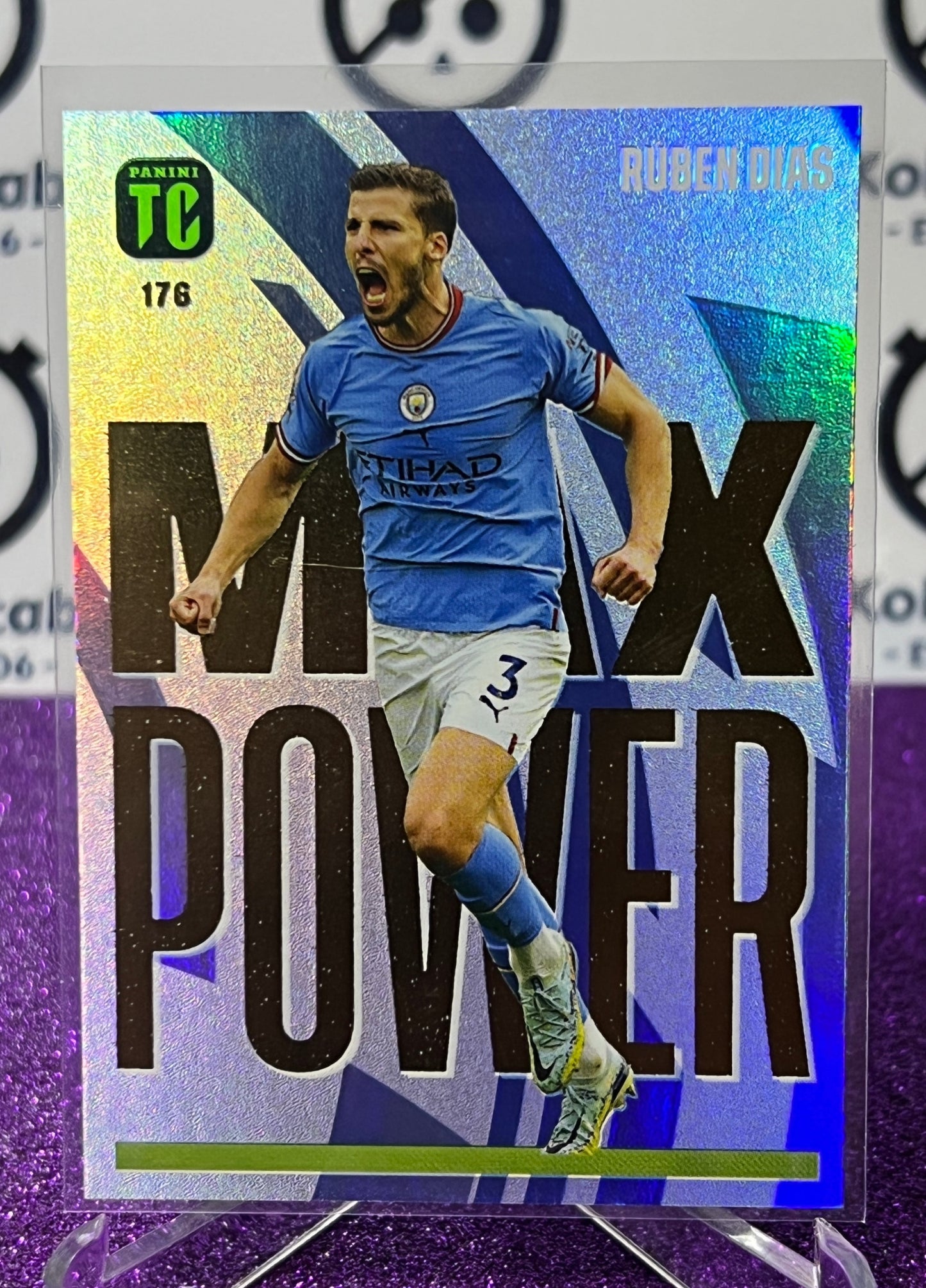 2023 PANINI TOP CLASS RUBEN DIAS # 176 MAX POWER  FOOTBALL SOCCER CARD