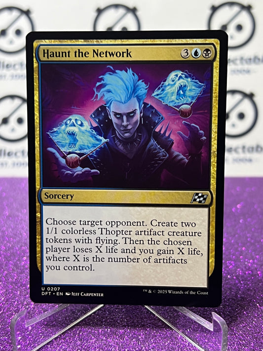 2025 MAGIC THE GATHERING AETHERDRIFT HAUNT THE NETWORK # U 0207 NON-FOIL SORCERY CARD