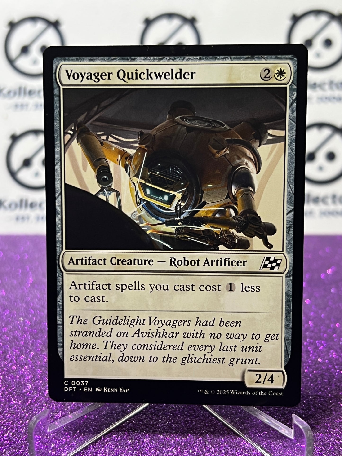 2025 MAGIC THE GATHERING AETHERDRIFT  VOYAGER QUICKWELDER # C 0037 NON-FOIL ARTIFACT CARD