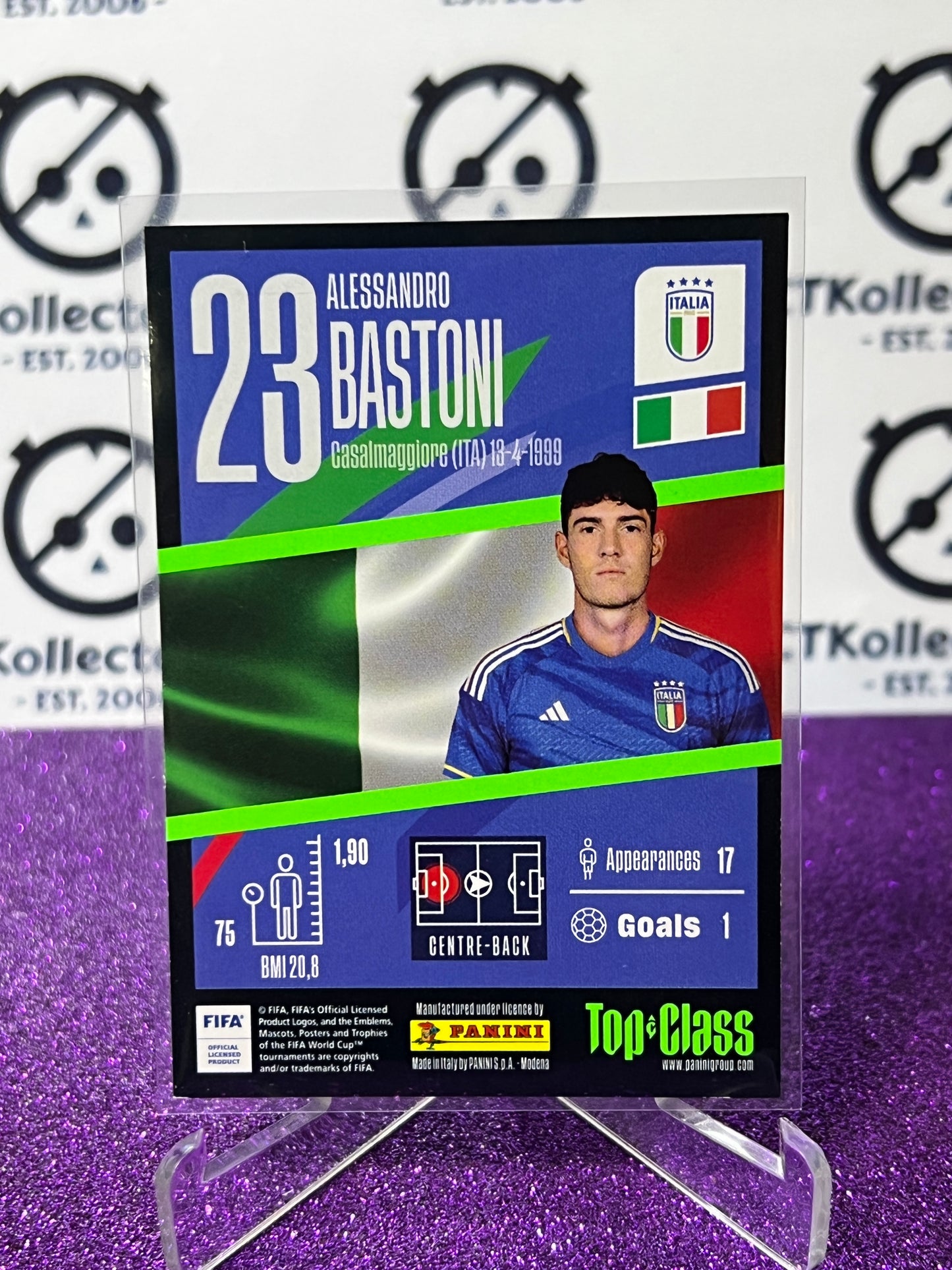 2023 PANINI TOP CLASS ALESSANDRO BASTONI # 170  MAX POWER  FOOTBALL SOCCER CARD