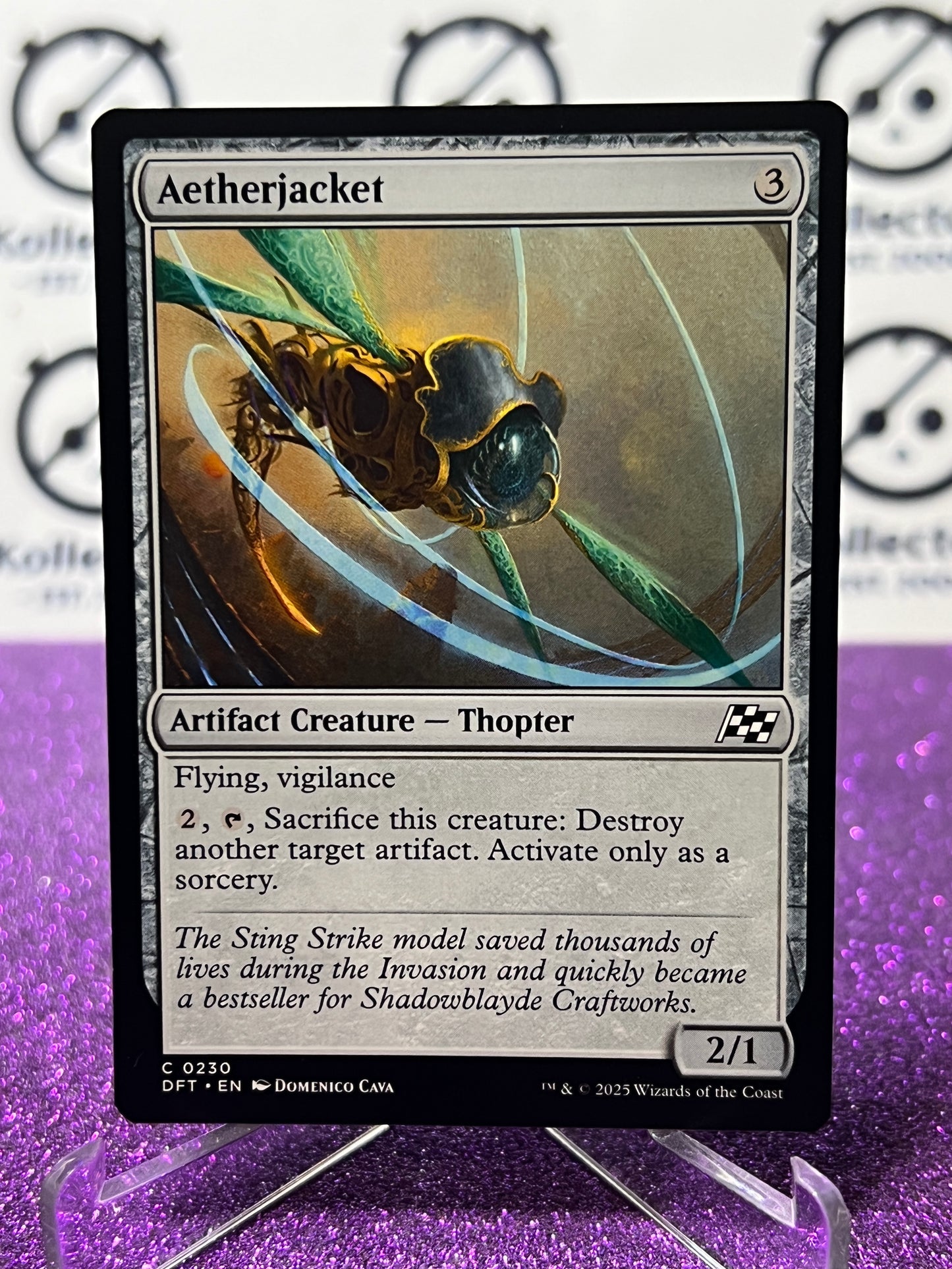 2025 MAGIC THE GATHERING AETHERDRIFT AETHERJACKET # C 0230 NON-FOIL ARTIFACT CARD